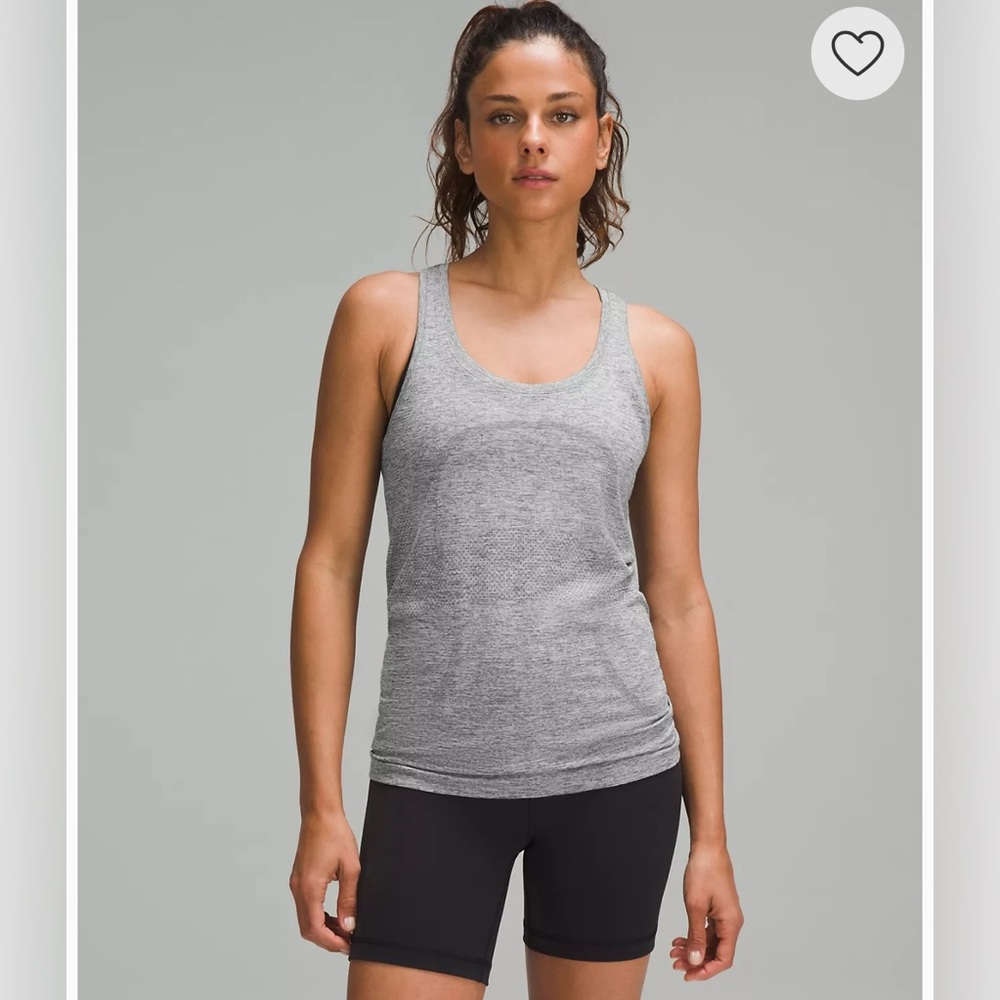 Swiftly Tech Racerback Tank Top Grey Size 4